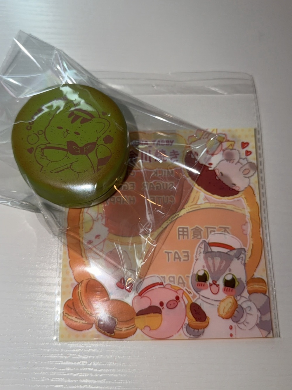 Luna_Tabby Matcha Cat Macaron Squishy | Licensed Slow Rising!
